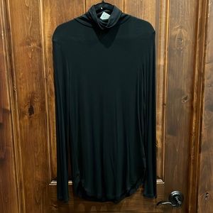 NWT Gap Size Large Tall Black Soft Stretchy Knit Turtleneck
